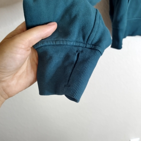 Lululemon Scuba Oversized 1/2 Zip Hoodie Green Sz Xs/S - Picture 4 of 9